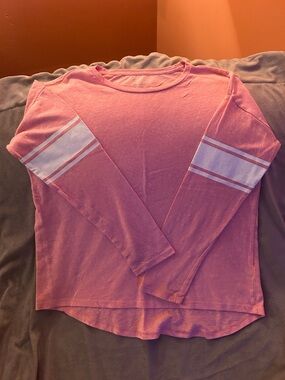 Old Navy Heathered Coral Pink Crew Neck Tee